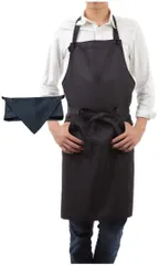 新品 【SSYtrd.】メンズ エプロン カッコいい 前結び お手入れ楽々 シンプル カフェ 3way 男の 首掛け 無地 ソムリエ キッチン