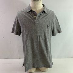 04w3915▽※【中古】ポロ ラルフローレン ポロシャツ POLO RALPH LAUREN コットン ユニセックス Mサイズ グレー【八王子店】