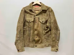 LEVI’S リーバイス 60S BIG E スエード 3rdタイプ 均等V リペアあり レザージャケット ベージュ