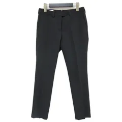 INCOTEX インコテックス パンツ シガレットパンツ ボトムス ズボン ブラック 黒 38(S～M) スリム テーパード 9分丈 ストレッチ ウール おしゃれ シンプル 無地のサムネイル