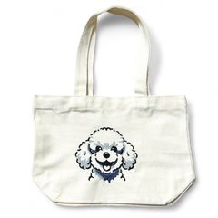 トイプードルの刺繍トートバッグ（小）