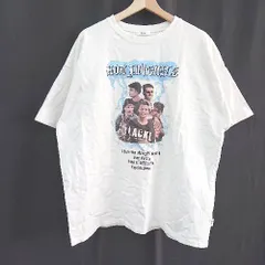 ◇ Perushu ペルーシュ オーバーサイズ イラスト ストリート 半袖 Tシャツ サイズM ホワイト メンズ E 【1310300033752】のサムネイル
