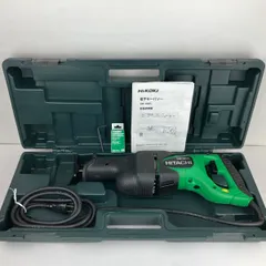 ЗЗHITACHI 日立 130mm 100v セーバーソー 取説 ケース付 CR13VC ブラック×グリーンのサムネイル