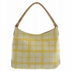 バーバリー　BURBERRY　イエローショルダーバッグ　ゴールド レザー 中古・古着通販】BURBERRY (バーバリー) Tasche レザー
