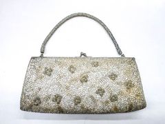 【着物】 アンティーク 和装小物 ビーズバッグ 24w-7117