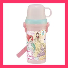★子供に大人気★直飲みコップ付きプラ水筒 【プリンセス 23】 ディズニー 1セ