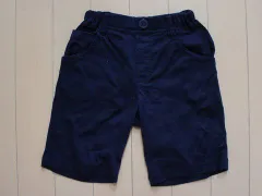 タルティーヌ エ ショコラ タルティーヌエショコラ tartine et chocolat アウトレット 子供服 男の子 100cm パンツ ハーフ丈 紺 無地 カットソー 春 夏 ★3 ボーイズ 男児 キッズ 【中古】 ユーズド リサイクル