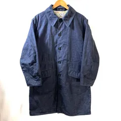 エヴィス EVISU コート プラハ ブリティッシュウール 茄子紺色 極美品