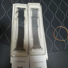 シルバー、黒、CAERMA コンパチブル アップルウォッチ バンド  Apple Watch バンド ステンレス留め金製 男女兼用 長さ調節 強力な磁 通気 メッシュ ベルト 41mm/40mm/38mm，シルバー)