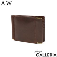 アウ マネークリップ 財布 メンズ レディース ブランド カード 小銭入れ付き A_W 本革 革 レザー カード入れ 小銭入れ シンプル スリム 薄い 丈夫 二つ折り コンパクト ミニ財布 札ばさみ Lobb MONEY CLIP AP-006