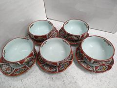 美濃 十五代 隆泉窯 古式赤絵花鳥図 皿5枚 珈琲カップ 湯呑 - メルカリ