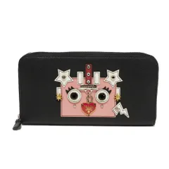 【美品】PRADA/サフィアーノ/長財布/ロングウォレット/スタッズ/ビジュー PRADA プラダ シティカーフレザー ゴールド金具 スタッズ 2