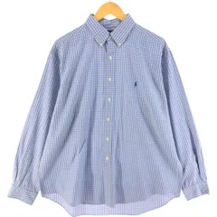 古着 ラルフローレン Ralph Lauren YARMOUTH 長袖 ボタンダウンチェックシャツ メンズXL相当/eaa515455