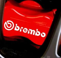 送料無料！ brembo カスタム 耐熱デカール ステッカー 8枚 ☆ ブレーキキャリパー/カバー ドレスアップ ブレンボ エンブレム