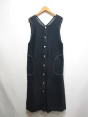 ボンルシール BONLECILL デニム ジャンパースカート ワンピース M インディゴ マキシ ロング