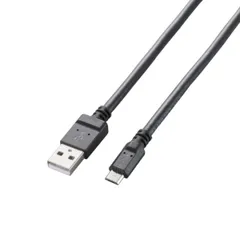エレコム マイクロUSBケーブル microUSB スタンダード 急速充電対応 転送・充電 2A出力 1.2m ブラック MPA-AMB2U12BK