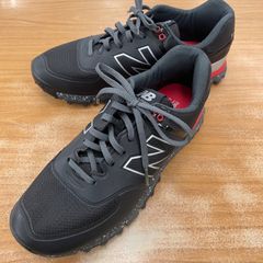 【中古品】NEW BALANCE GOLF ニューバランス ゴルフ MG574BBR スパイクレスゴルフシューズ ブラック レッド 26.5cm ゴルフウェア メンズ 平塚店-1D