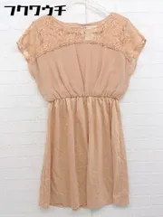 ◇ ef-de エフデ レース フレンチスリーブ ミニ ワンピース サイズ7 オレンジ レディース  【中古】 【1108300010107】