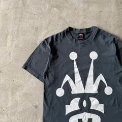 STUSSY / 00's crown logo T-shirt size M【2000年代、折れクラウン】stussyセンターロゴTシャツ古着ストリート　オールドステューシー　半袖　ビックロゴ　鼠　ショーンフォント