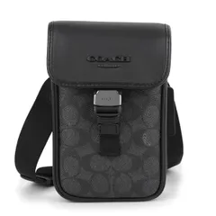 新品 コーチ COACH ショルダーバッグ RACER PHONE CROSSBODY チャコール/ブラック
