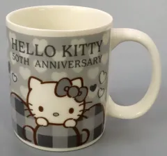 【中古】マグカップ･湯のみ 16.ハローキティ マグカップ グレー 「サンリオ当りくじ ハローキティ 50th アニバーサリー 当りくじ」