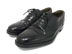 LANCEL ランセル パテントレザー ローファー ビジネスシューズ 表記サイズ25EEE(約25cm) 靴 シューズ ブラック系 DE7124