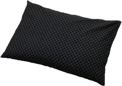 EFFECT 枕 まくら そば殻 そばがら そば枕 そばまくら 市松模様 枕カバー付き 43 x 63ｃｍ 日本製 黒( 市松模様・黒,  43 x 63ｃｍ)のサムネイル