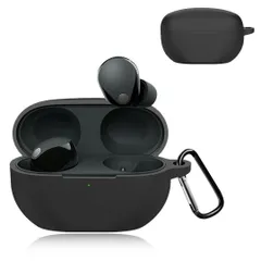 2:For WF-1000XM5 ケース 耐久性 ソニー WF-1000XM5 用 保護カバー Freesun 軽量 耐衝撃 装着充電可能 キズ防止 防水防塵 紛失防止 WF-1000XM5 対応 保護ケース (ブラック)