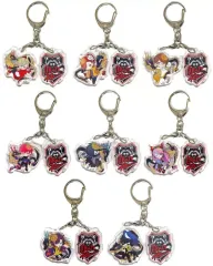 【中古】キーホルダー 全8種セット 2連アクリルキーホルダー 「DMMスクラッチ! Crazy Raccoon スクラッチ第六弾」 D賞