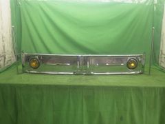 【中古】デコトラ  2トン オバQバンパー 旗棒付き ステー付き