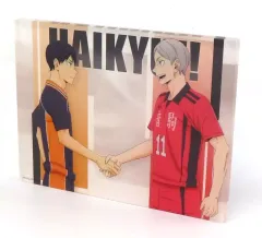 【中古】アクリルスタンド・アクリルパネル 影山飛雄＆灰羽リエーフ ノーブルアート 「ハイキュー!!」