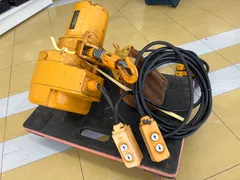 送料含む！【中古品】◇キトー KITO 1/2(500kg)　EY103　揚程5.0ｍ　リモコン2個付電動 チェーンブロック◇アクトツール富山店◇吊のサムネイル