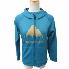 バートン BURTON ジップアップパーカー ジャケット ブルゾン フーディー プリント長袖 青 ブルー Mサイズ 0329のサムネイル