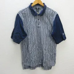 z■ナイキ/NIKE GOLF 半袖ポロシャツ【M】紺/men's/44【中古】■