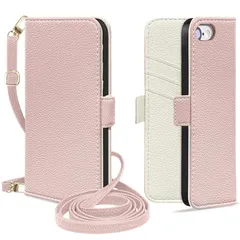 MAGICASE for iPhone SE ケース 手帳型 第2世代 第3世代 ショルダー iphone8 ケース 手帳型 肩掛け スマホケースiphone se おしゃれ 女性 iphone7 ケース 財布型 マグネット式 高級PUレザー iPhone 1