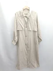 ◇ ⊇◎●未使用● classicalelf クラシカルエルフ ビッグカラー　長袖 トレンチコート サイズL グレージュ レディース E  【1503060049594】