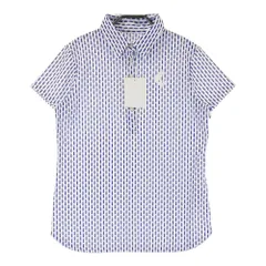 サイズ：L CALLAWAY キャロウェイ  半袖ポロシャツ ボトル 総柄 ネイビー系 [240101481018] ゴルフウェア レディース ストスト