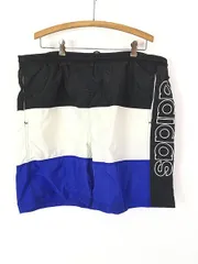 古着 90s adidas ロゴ 刺しゅう ナイロン スイム ショーツ ショート パンツ XL 古着