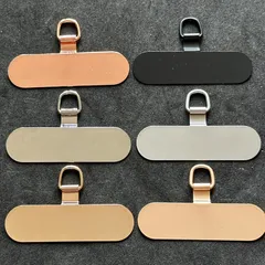 スマホ　スマホショルダーストラップ　ブラックゴールドシルバー　ピンク　マット　ストラップ　アタッチメント金属フック　スマホ　ショルダーシンプル挟むだけホルダー　フォルダー　iPhone Android pixel AQUOSステンレス　プレート　ケース　フック
