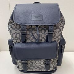 【未使用級】コーチ トンプソン リュック シグネチャージャガード 黒 レザー 公式】COACH – コーチ リュック＆バックパック メンズ