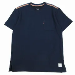 Paul Smith LOUNGEWEAR マルチストライプ カノコ 鹿の子 Tシャツ カットソー 半袖 クルーネック トップス M ネイビー メンズ 【中古】