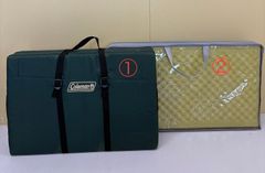 2枚セット◾️Coleman コールマン フォールディングマット& ◾️折りたたみマット◆折りたたみクッションシート◆スリーピングマット◆アウトドア  キャンプ ピクニック スポーツ 座布団 クッション 観戦 災害