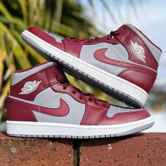AIR JORDAN 1 MID 'BORDEAUX' エア ジョーダン 1 ミッド 【MEN'S】 cherrywood red/white-cement grey DQ8426-615