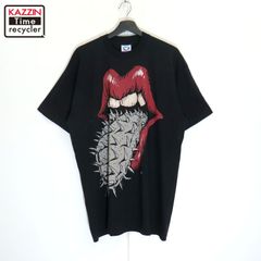 DEADSTOCK 90s USA製 vintage ローリングストーンズ The Rolling Stones LIQUID BLUE VOODOO LOUNGE TOUR94 バンドＴシャツ メンズ 表記XLサイズ