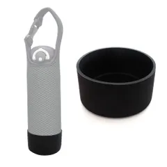 【特価セール】Futakuchi 水筒カバー 底 補強 水筒ポーチ 破損 修復 ペットボトル カバー 底抜け 予防 350ml 500ml 600ml カバー用 ハンディポーチ 用 底 耐摩耗 シリコン素材