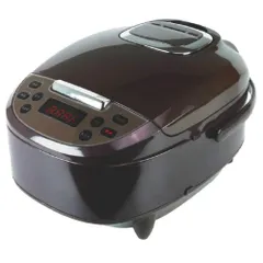 新品 [大阪Deco]マイコン式 多機能炊飯器 5合炊き 炊飯ジャー 厚釜 5種類メニュー(白米/早炊き/無洗米/玄米/おかゆ) 蒸し料理 予約機能 12時間保温 着脱式 丸洗い可能 一人暮らし 家庭用 調理鍋 炊飯器 炊飯ジャー スチーム皿付属 (ﾌﾞﾗｳﾝ