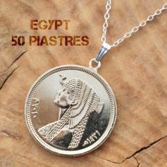 50ピアストル エジプト コイン ペンダント