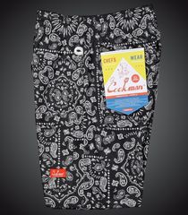 Cookman クックマン ルーズフィット イージー ショートパンツ (Front pocket Paisley Black) カラー：ブラック