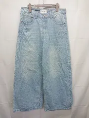 ◇ Θ WESTBOY ウエストボーイ ワイド ジーンズ デニム パンツ サイズL ブルー系 メンズ E  【1506250009934】