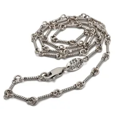 【新品】 [silver KYASYA]シルバー925 チェーン ネックレス ツイストチェーン 22k gp ゴールド ネックレスチェーン 金 銀 (シルバー：50cm) 1